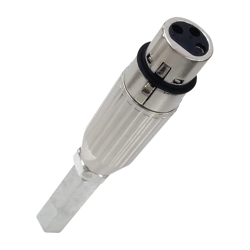 JQDML Store 3 موصلات أنثوية XLR، محول، موصلات نهاية DIY لمشغل خطي متردد، برغي M8 / طول 4.13 بوصة - Image 4